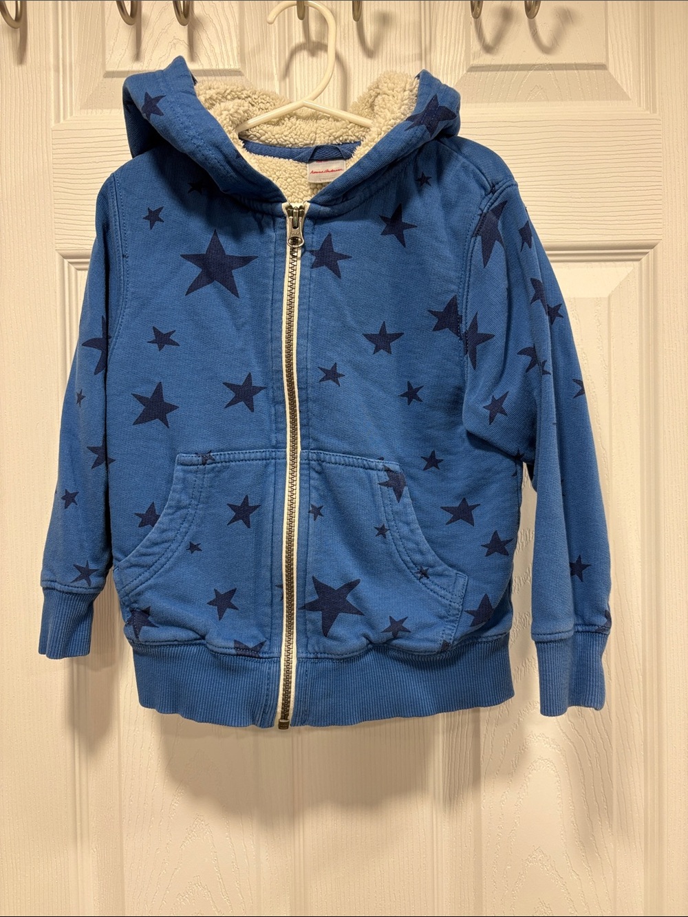 HannaAndersson Faux Sherling Lined Hoodie